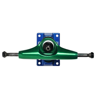 Core Hollow Trucks 5.0 (7.75") Anodized Green With Blue Base (Hollow Kingpin)