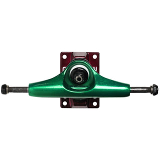 Core Hollow Trucks 5.0 (7.75") Anodized Green With Red Base (Hollow Kingpin)