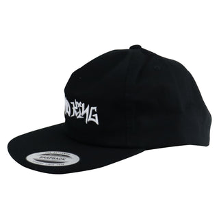 Grind King Trucks Skateboard Hat Graffiti Script Logo Snapback Black