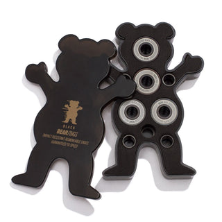 Grizzly Skateboard Bearings Black Bear-Ings with Spacers and Washers