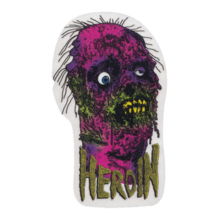 Heroin Skateboard Sticker Face Melter Craig Questions Graphic 3" x 5"
