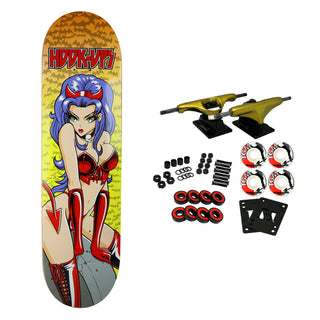 Hook Ups Skateboard Complete Devil Vixen 8.25"