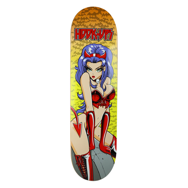 HOOK-UPS DEVIL GIRL BLUE デッキ Hook-Ups Devil Girl Skateboard Deck 8.5