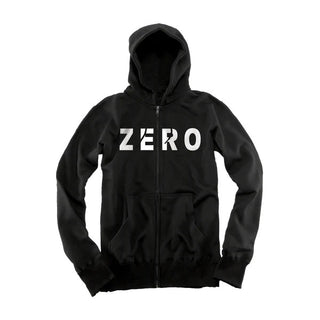 Zero Skateboards Hoodie Army Zip Black