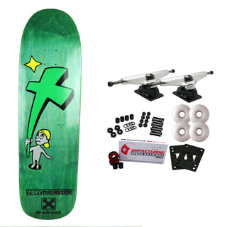 H-Street Skateboard Complete Tony Mag Kid & Cross 9.0" x 32.5" Green Old School
