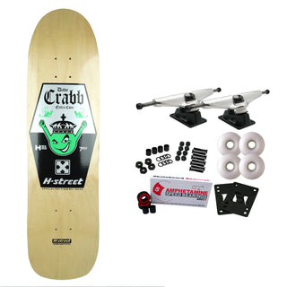 H-Street Skateboard Complete Crabb Corona 8.75" x 32.25" Natural Old School