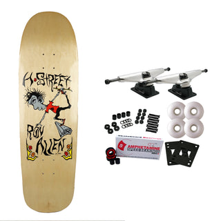 H-Street Skateboard Complete Ron Allen X Jeff Klindt 9.0" x 32.5" Old School