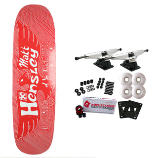 H-Street Skateboard Complete Hensley Eagle Block Print 8.9" Red Old School