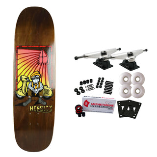 H-Street Skateboard Complete Hensley Hickman Red 9.0" x 33" Brown Old School