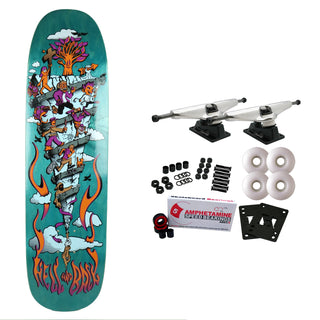 H-Street Skateboard Complete To Hell and Back 30 Year 8.5" Blue Old School