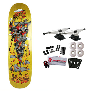 H-Street Skateboard Complete To Hell and Back 30 Year 8.75" Yellow Old School