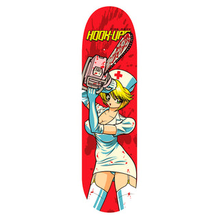 Hook Ups Skateboard Deck Chainsaw Nikki 8.5" x 32.25"