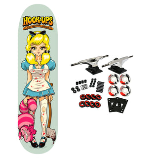Hook Ups Skateboard Complete Evil Alice 8.5" x 32.25"