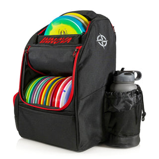 Innova Disc Golf Backpack Bag Adventure Pack - Black/Scarlet Red