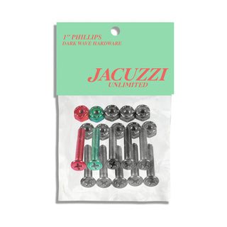 Jacuzzi Skateboard Hardware Dark Wave Phillips Black/Multi 1"