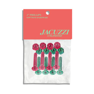 Jacuzzi Skateboard Hardware New Wave Phillips Salmon/Multi 1"