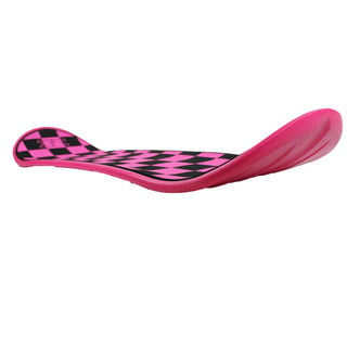 Krown Snowskate 9" x 32" Checkers Pink Color Studded Grip Combo