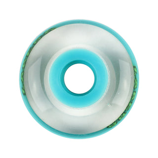 Labeda Roller Hockey Wheels - Slime 80mm 76A Aqua Blue (8-Pack)