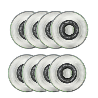 Labeda Roller Hockey Wheels - Slime 76mm 76A Black (8-Pack)