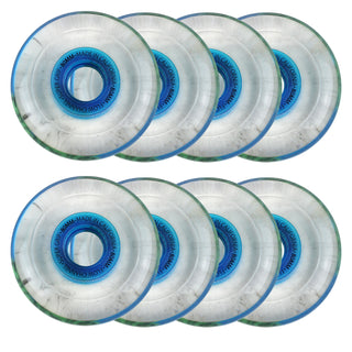 Labeda Roller Hockey Wheels - Slime 80mm 76A Blue (8-Pack)