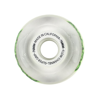 Labeda Roller Hockey Wheels - Slime 76mm 76A White (Single)