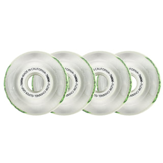 Labeda Roller Hockey Wheels - Slime 76mm 76A White (4-Pack)
