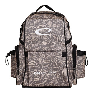Latitude 64 Disc Golf Bag Swift Backpack Graffiti Sand - Holds 15+ Discs