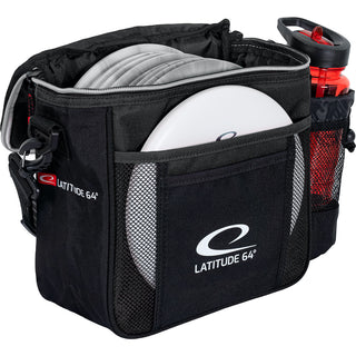 Latitude 64 Disc Golf Bag  - Slim Bag Black - Holds 8 Discs