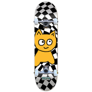 Meow Skateboard Complete Big Cat Checker Twist 7.75" x 31.1"