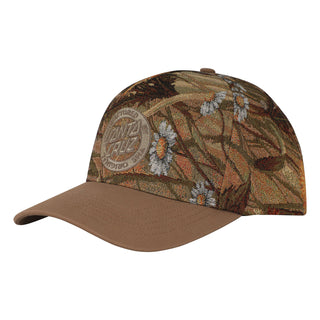 Santa Cruz Skateboards Hat MFG Tapestry Snapback Structured Floral/Khaki
