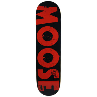 Moose Deck Bold Logo Red 8.0"