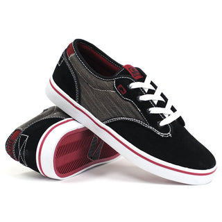 Globe Shoes Motley Black/Dark Red