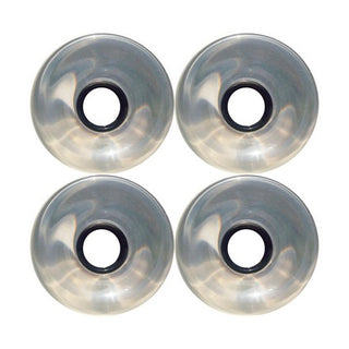 Blank Longboard Wheels 4 pack - 70mm Clear