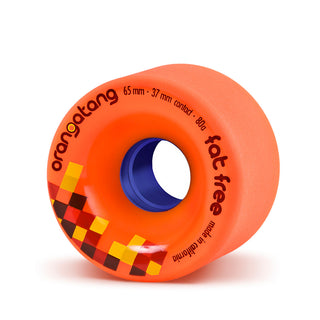 Orangatang Longboard Wheels Fat Free Orange 65mm 80A