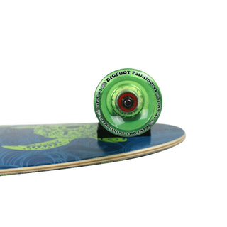 Paradise Longboard Turtle Skull Kicktail 9.75" x 44" Blue / Green