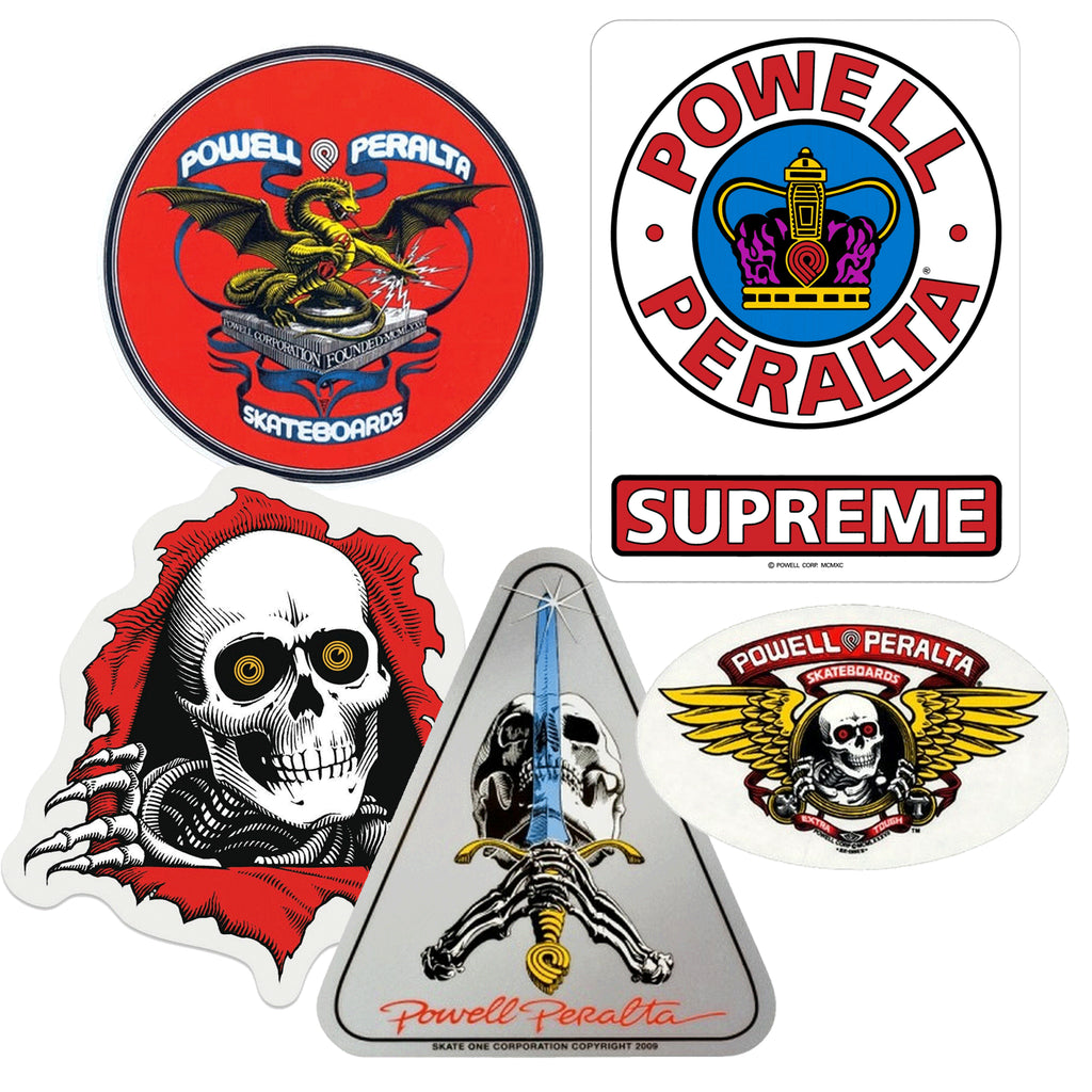 Sticker Skateboard Powell Peralta - T. Guerrero - Transparent - Neuf Old Stock