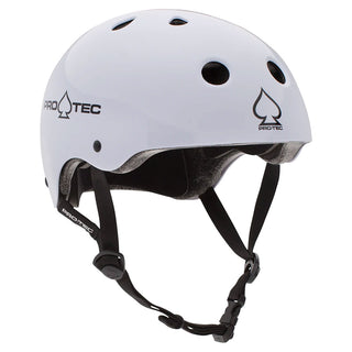 Pro Tec Skateboard Helmet Classic Certified Gloss White Size L