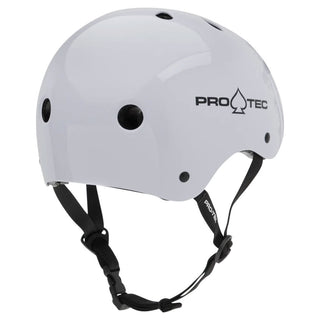 Pro Tec Skateboard Helmet Classic Certified Gloss White Size L