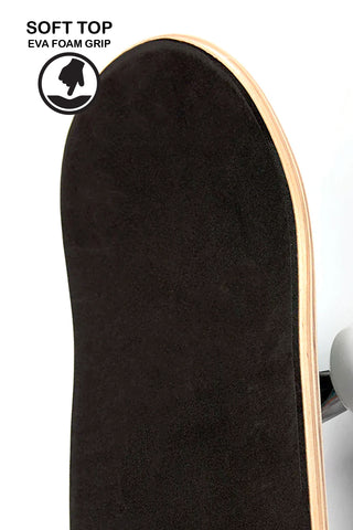 Push Skateboard Complete Whitey Complete Soft Top 6.5" White