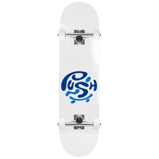 Push Skateboard Complete Whitey Complete Soft Top 6.5" White