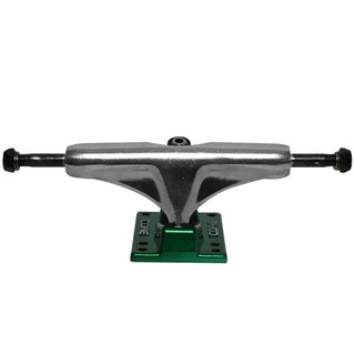 Core Hollow Trucks 5.0 (7.75") Silver With Green Base (Hollow Kingpin)