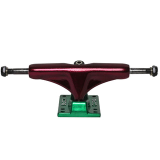 Core Hollow Trucks 5.0 (7.75") Anodized Red With Green Base (Hollow Kingpin)