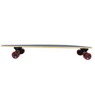 Street Surfing Longboard Retro Stripe Red Pintail 9.6" x 40"