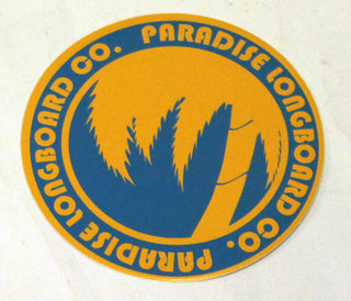 Paradise Sticker Palms Blue/Orange