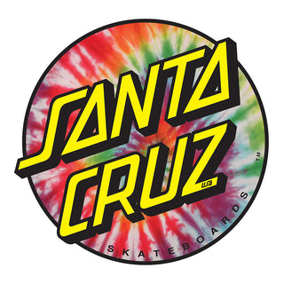 SANTA CRUZ Skateboard Sticker TIE DYE DOT 3in Decal