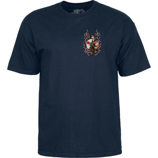 Powell Peralta Skateboard Shirt Sakura Yosozumi Navy