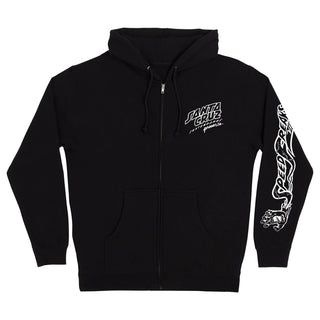 Santa Cruz Skateboards Hoody Freaks Hand Zip Black