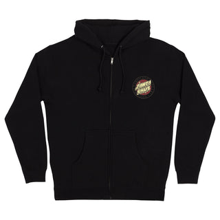 Santa Cruz Skateboards Hoody Mas Loco Dot Zip Black