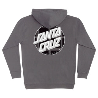 Santa Cruz Skateboards Hoody Tartan Plaid Dot Pullover Charcoal
