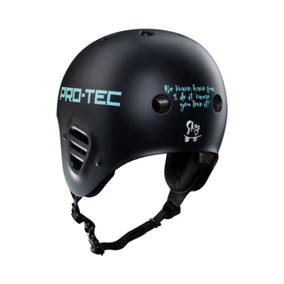 Pro Tec Helmet Sky Brown Full Cut Certified Black Size XS